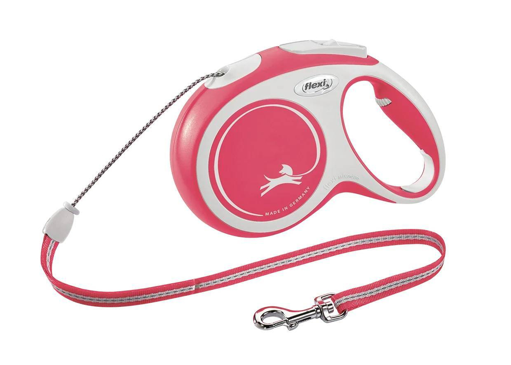 Поводок-рулетка Flexi New Comfort cord M 8m  20kg red