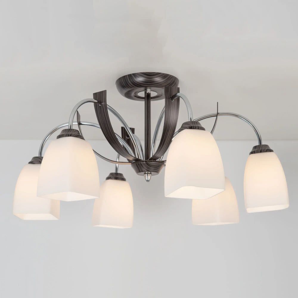 Citilux Крокус CL128161 Люстра потолочная Венге Хром