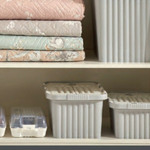 Ящик для хранения со створками "CПЛИТ" 18 лт 296x435x219 светло-серый