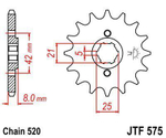 Звезда ведущая JTF575.16, JT