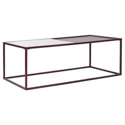 Столик журнальный Mayen, 110х50 см, белый/сливовый