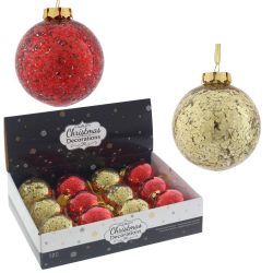 GAEM Набор из 12шт Украшение новогоднее "Шар", D 8 см, L35 W27 H9 см