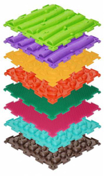 ОРТО-набор-8 Модульный коврик Лесная тропинка(Трава-2, Шишки-2, Желуди-2, Лесенка-2)/82