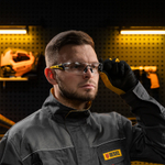 Очки защитные открытые, поликарбонатные, прозрачная линза, 2х комп.дужки// Denzel