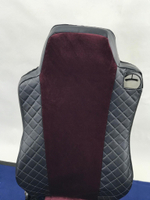 Чехлы модельные стеганные кожа + аликанте вышивка DAF 105/106 от 2012- г. D02 Польша