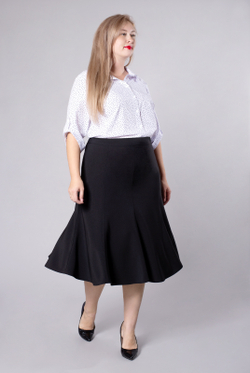 Юбка годе 18-70, черный #70Ч0118-70