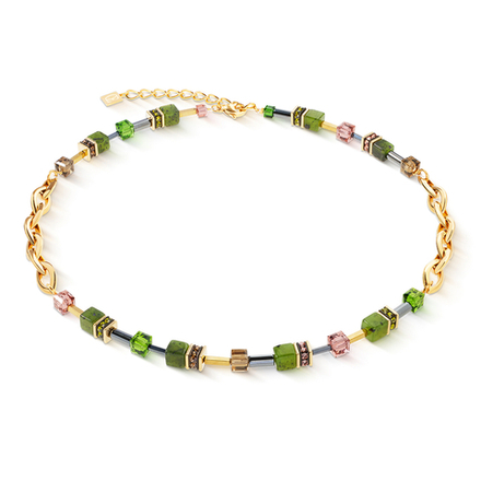 Колье Coeur de Lion Green-Gold 4524/10-0516