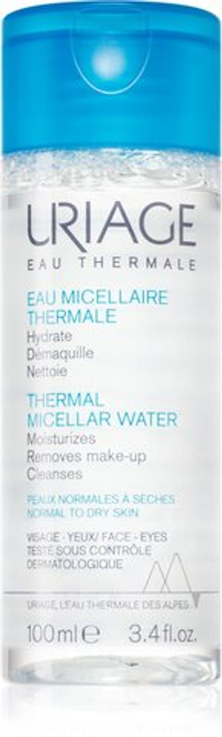 Uriage Hygiene Thermal Micellar Water - Normal to Dry Skin - очищающая мицеллярная жидкость для нормальной и сухой кожи /   100  ml  / GTIN 3661434009372
