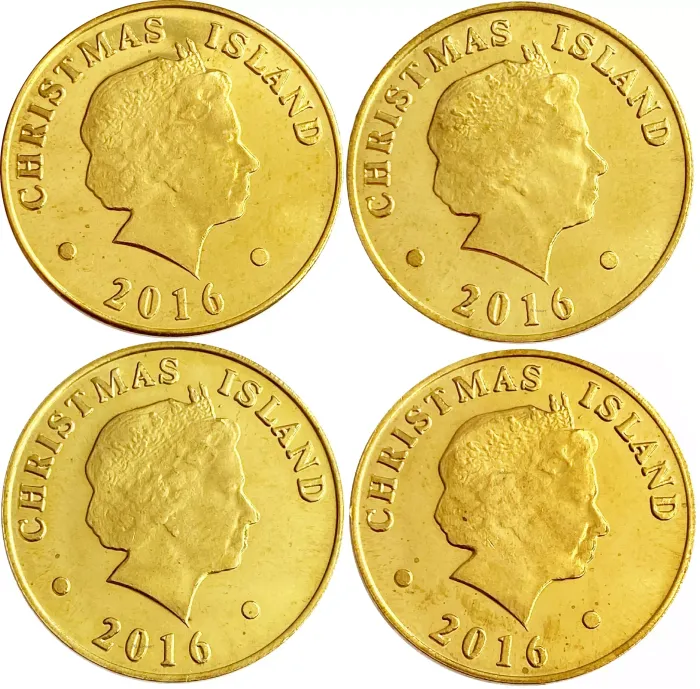 Набор монет Остров Рождества 2016 (4 шт)