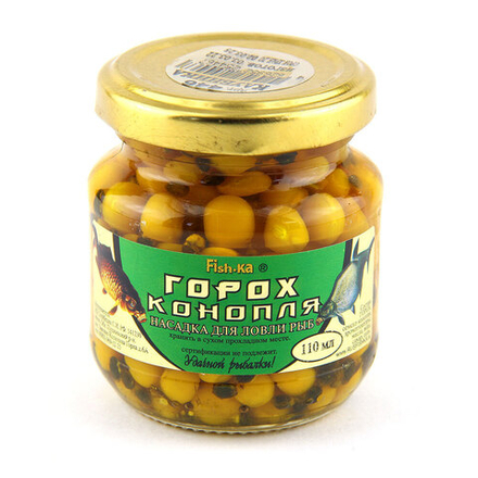 Насадка Fish-ka ГОРОХ-КОНОПЛЯ (клубника) 110мл