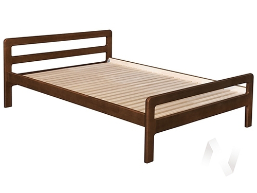 Кровать Массив 0;9Н (орех лак)