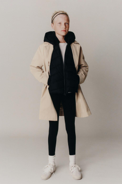 ZARA СТЕГАНАЯ КУРТКА, ЧЕРНЫЙ