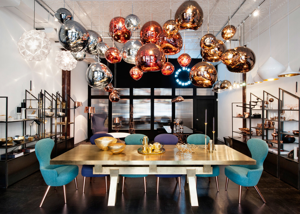Pendant design lamp MELT by Tom Dixon (Silver)