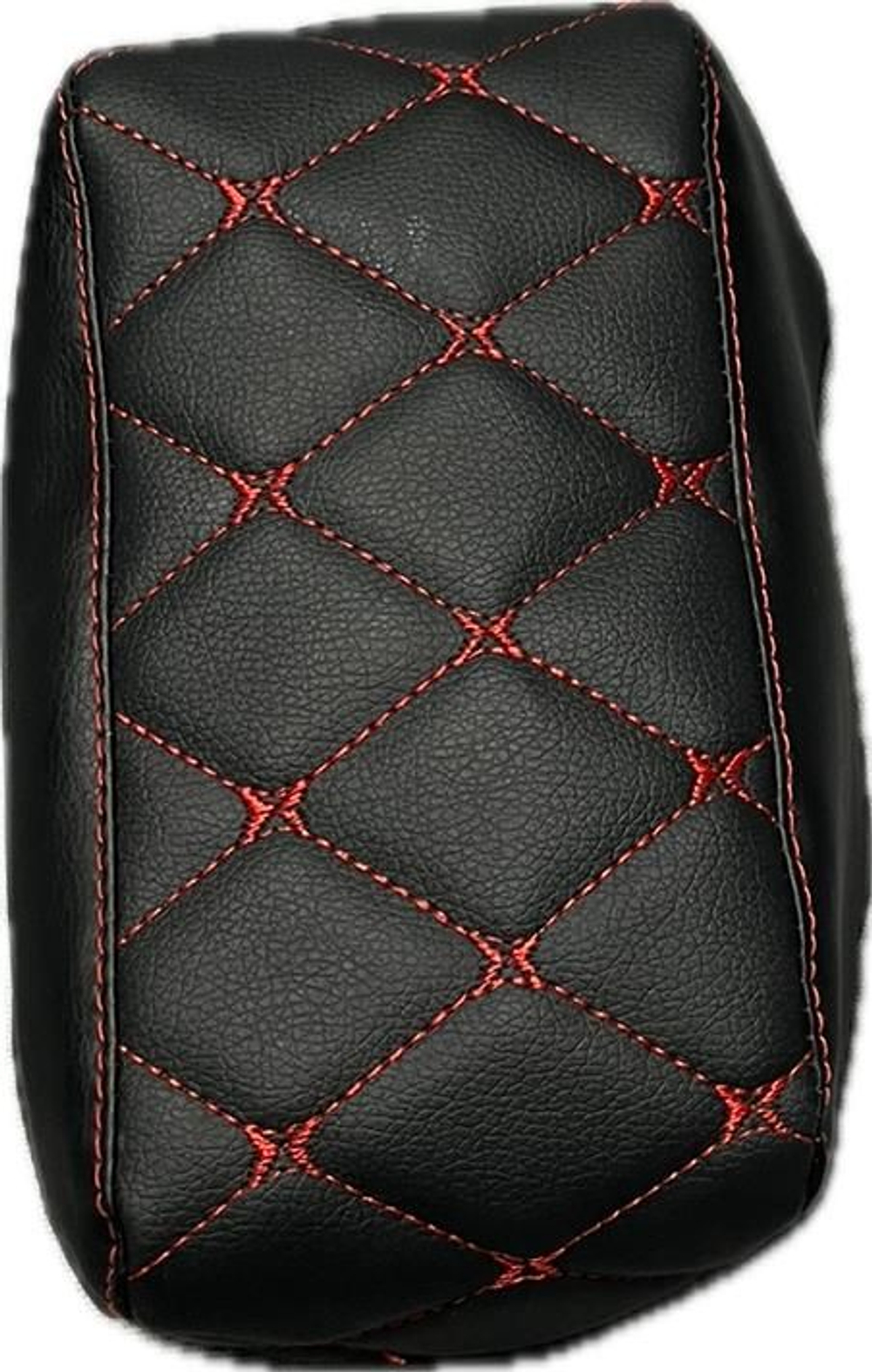 Чехол на штатный подлокотник Лада Приора (красная нить Бабочка)