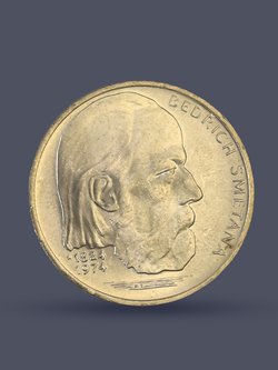 Монета 100 крон 1974 год "150 лет Бедржиха Сметаны"