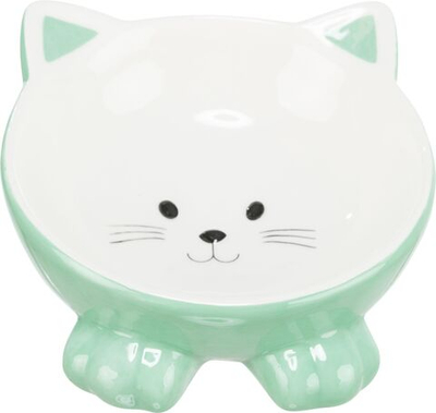 Миска керамическая "Кошка"  0.15 л/ ф 14 см, Trixie