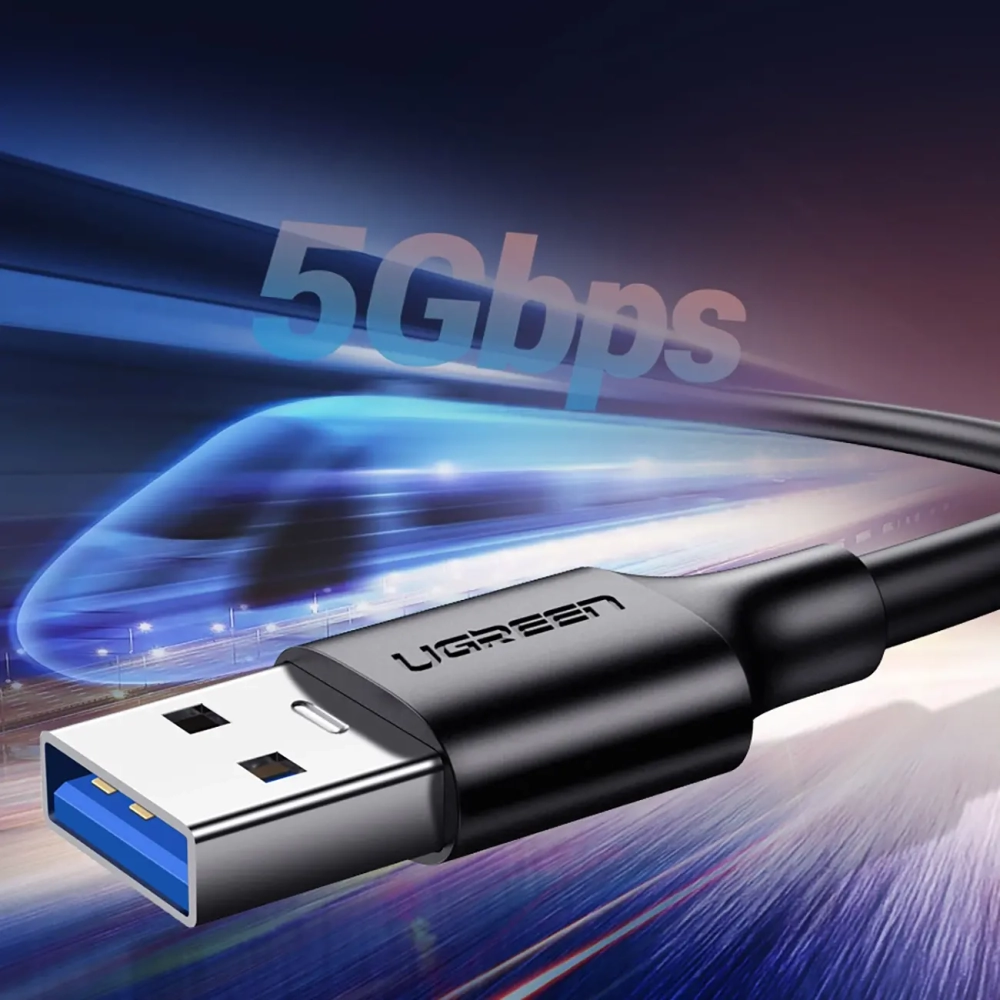 Кабель USB 3.0 - USB C, 5Gbps, 3A, QC 3.0, 1m, UGREEN 20882