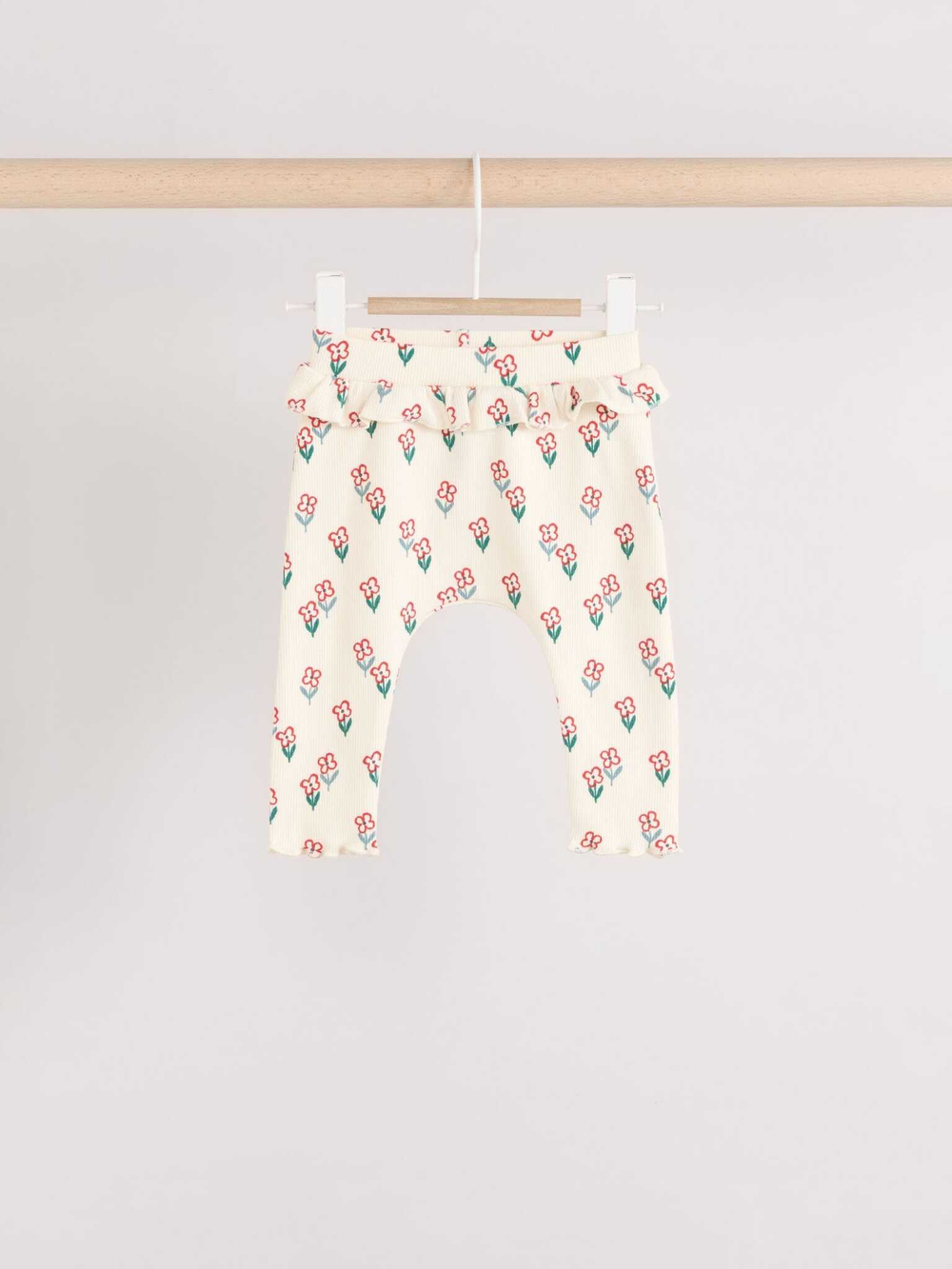 Легинсы для малышей Next E67-039, 3 шт., Молочный, Серый, Розовый