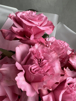 Французские розы , цвет розовый , 3 штуки