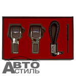 Заглушка ремня безопасности НАБОР "ФОРД" (2заглушки+брелок+отвертка) 4S5R-KIT-Ford