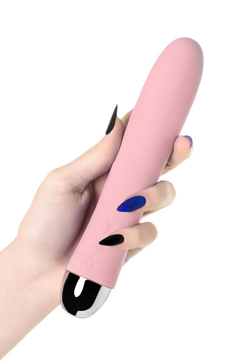 Розовый силиконовый вибратор с функцией нагрева и пульсирующими шариками FAHRENHEIT - 19 см. (Цвет: розовый)