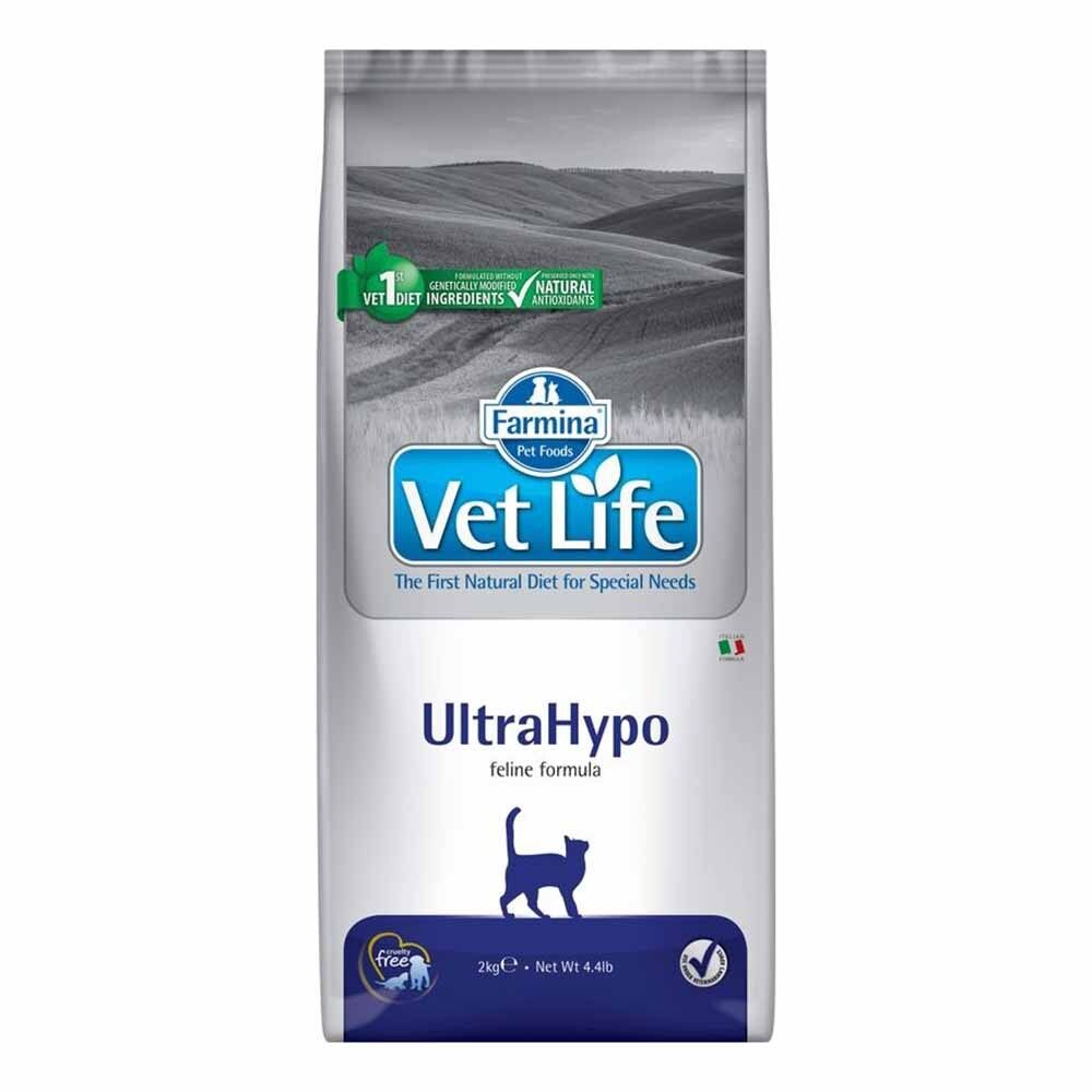 Farmina Vet Life Cat Ultrahypo - корм диета для кошек при сильной пищевой аллергии и непереносимости