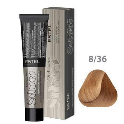 8/36 Крем-краска De Luxe Silver, светло-русый золотисто-фиолетовый