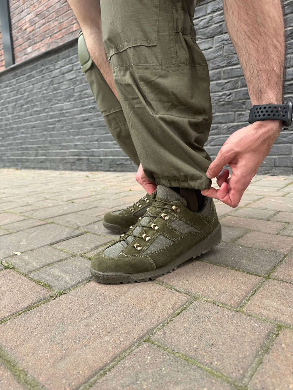 Тактический костюм горка с наколенниками и налокотниками олива