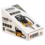 Пила цепная бензиновая DGS-4516, шина 40 см, 45 см3, 3 л.с, шаг 3/8, паз 1.3 мм, 57 звеньев Denzel, 95230