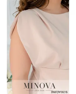 Платье 3021Б-пудровый Minova