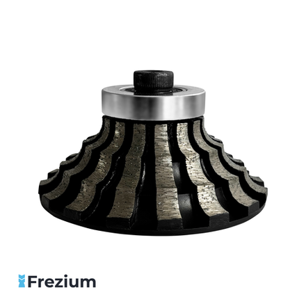 Фигурная алмазная фреза по камню для кантофрезера и профилеобразующих машин (D90 L30)