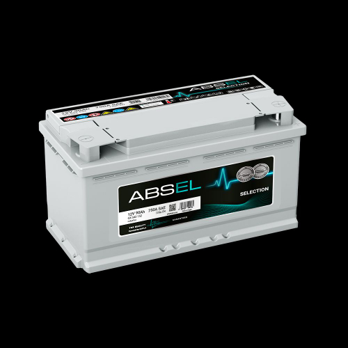 Аккумулятор 6СТ-90 А.ч., о.п., ABSEL SELECTION (353*175*190)