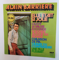 Винтажная виниловая пластинка LP Alain Barriere Elle Etait Si Jolie (France 1974)