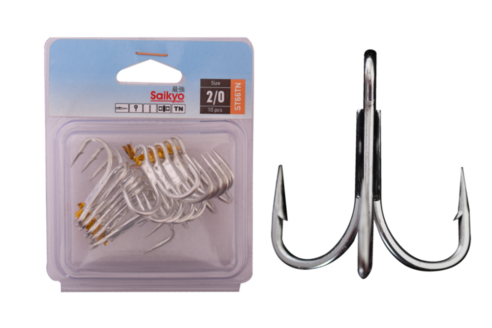 Крючки Saikyo тройн. ST66 № 2/0 (10 шт)