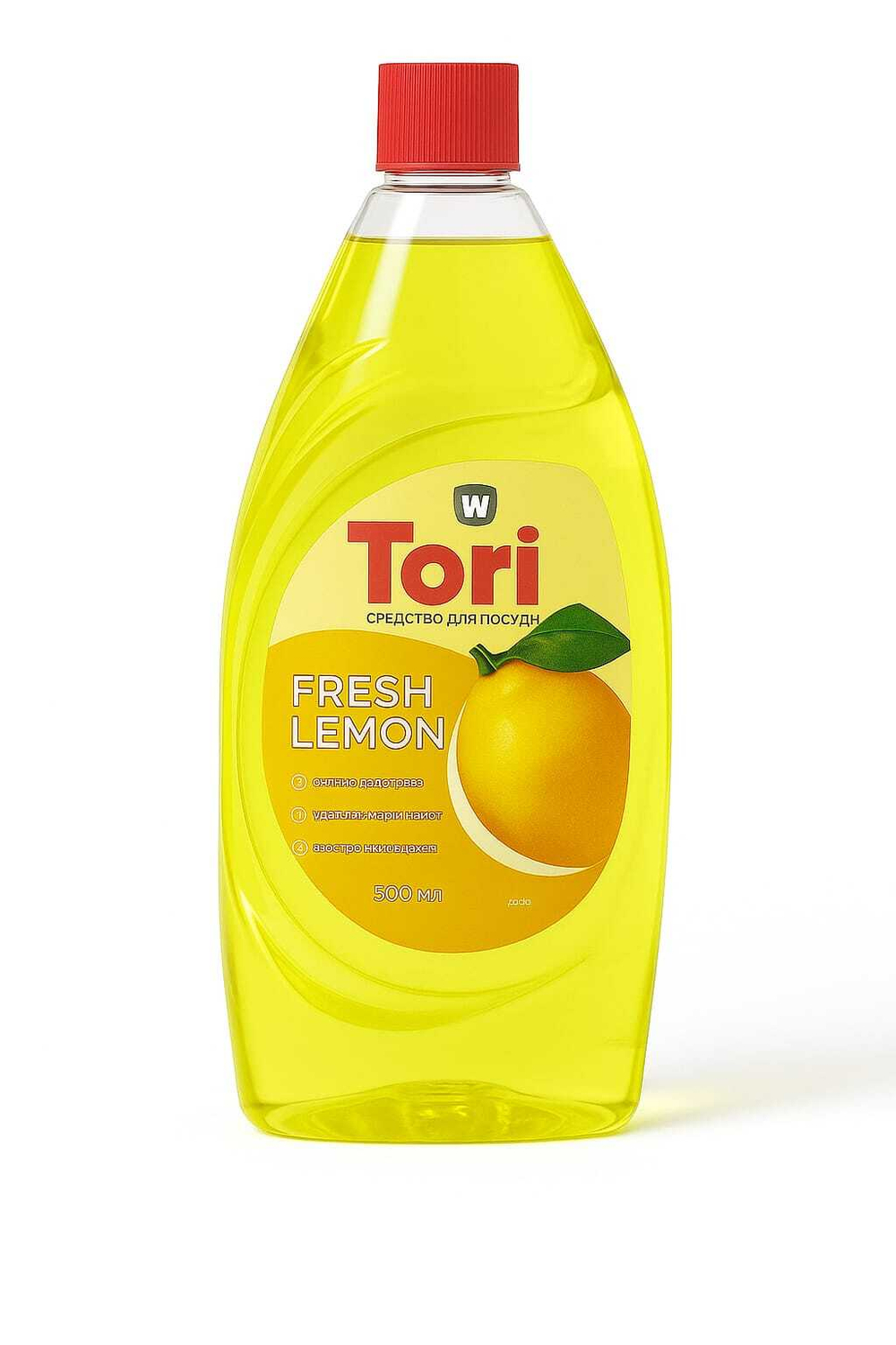 Гель для посуды TORI Fresh Lemon 900 мл