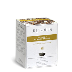Чайный напиток травяной Althaus Rooibush Vanilla Toffee в пирамидках, 15 шт