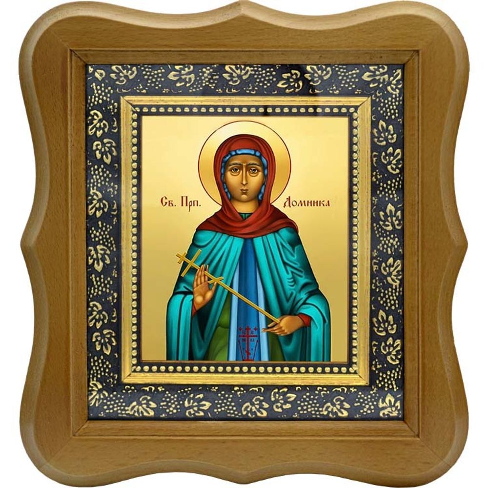 Домника Константинопольская преподобная. Икона на холсте.