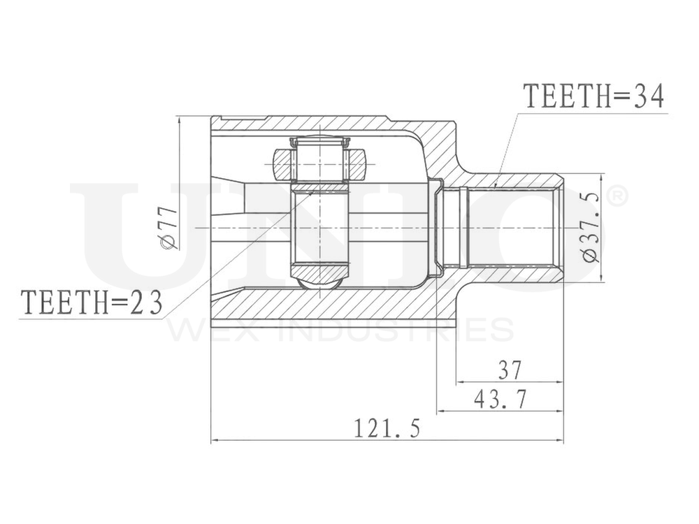 ШРУС внутренний правый UNIO CVJ-30194