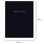 Тетрадь на кольцах А5 165х215 мм 120 листов твердый картон клетка BRAUBERG "Minimal" (4 штуки в упаковке)
