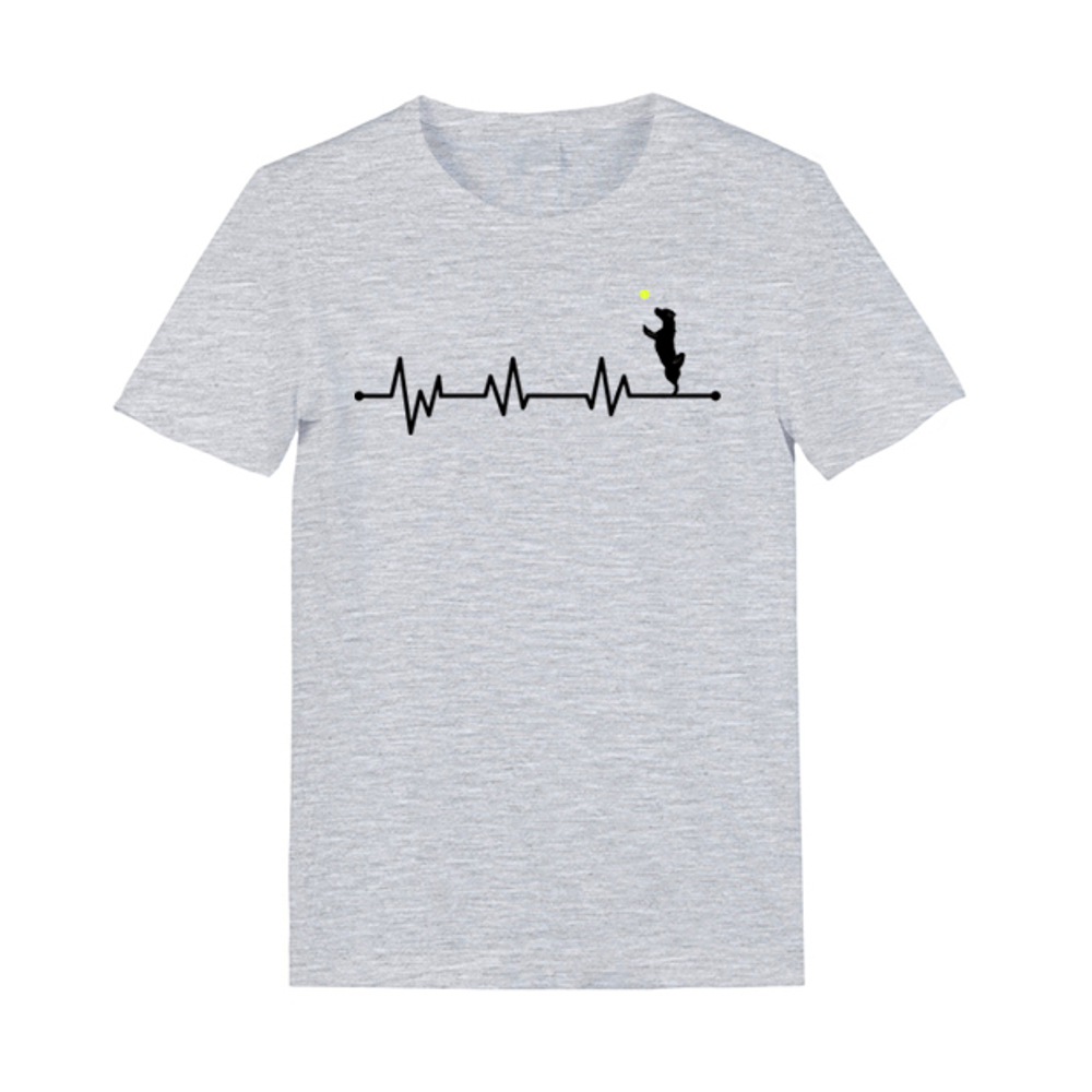 Футболка "ЭКГ - Джек Рассел в прыжке"