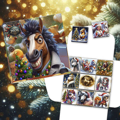 Шокобокс С новым годом, мини-шоколад, 9шт