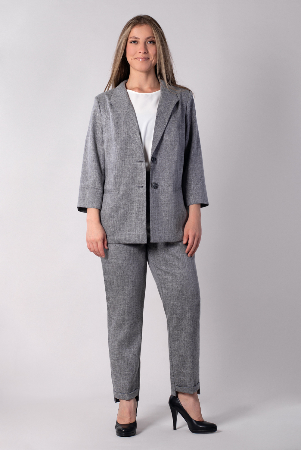 Жакет женский 4034АП, графит #478Гра044034АП