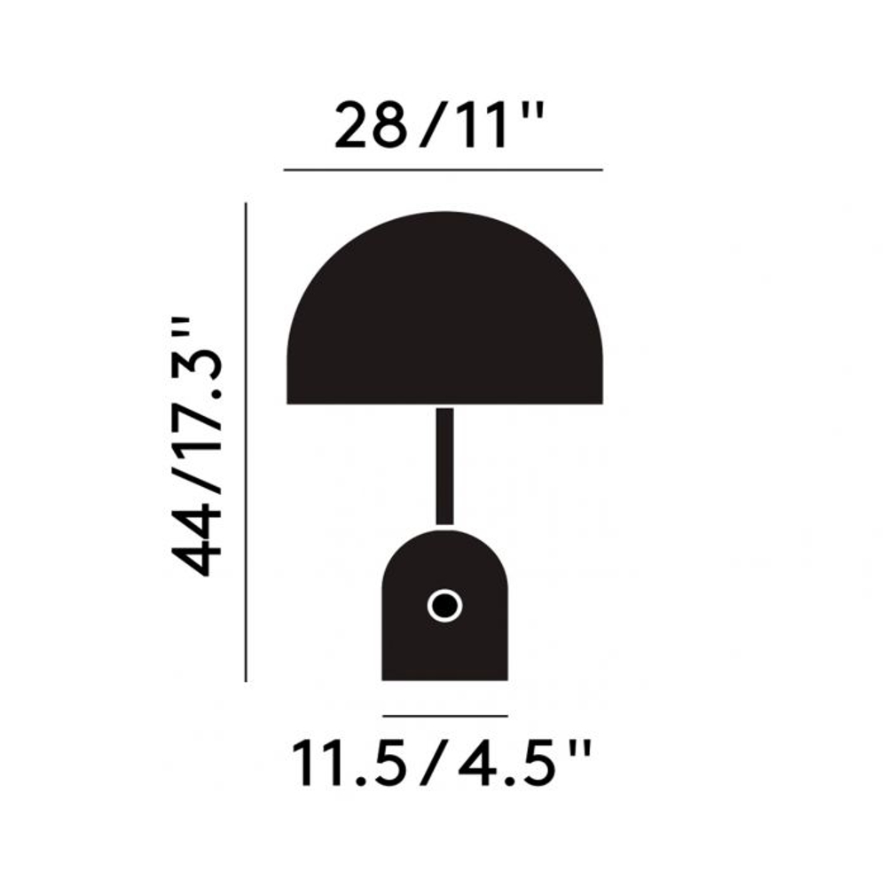 Настольная лампа Bell Chrome