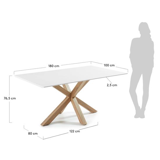 Стол Arya 180x100 белый