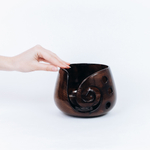 Деревянная клубочница из сибирского кедра (средняя) KL4