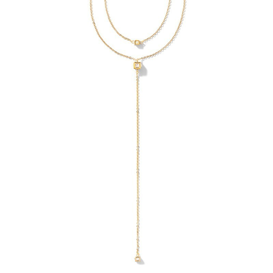Колье Coeur de Lion Gold Crystal 5056/10-1816 цвет золотой, серебряный