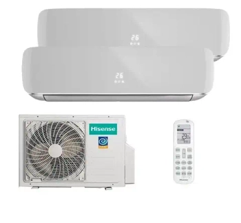 Мульти сплит-система Hisense на 2 комнаты (25+25 кв.м.) Silver R32