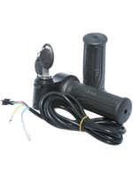 Ручка газа с замком зажигания и грипса для электросамоката универсальная