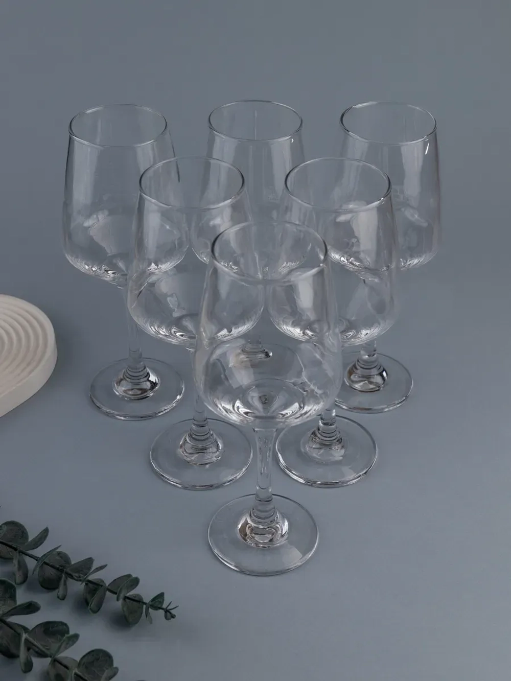 Набор бокалов для вина, 365 мл, 6 шт. прозрачные