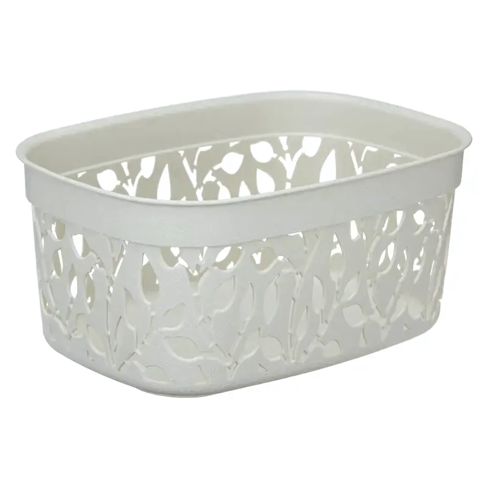 Коробка ФЛОРА 3л белый ротанг 0,11*0,175*0,24 м